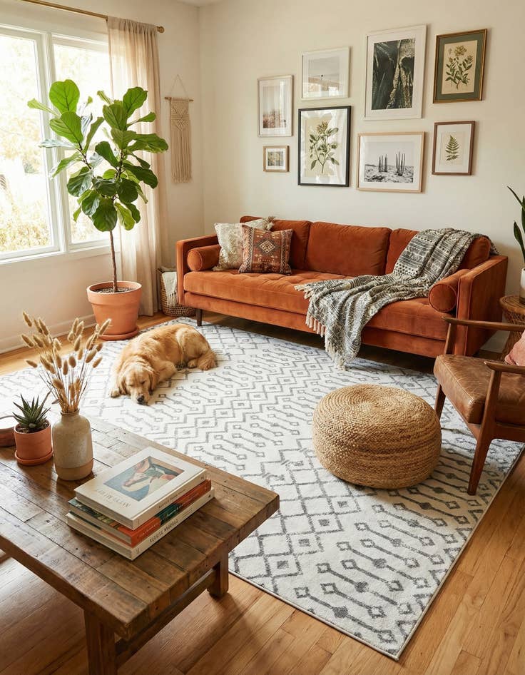 Detail image of 7' x 10' Kasbah Trellis Rug