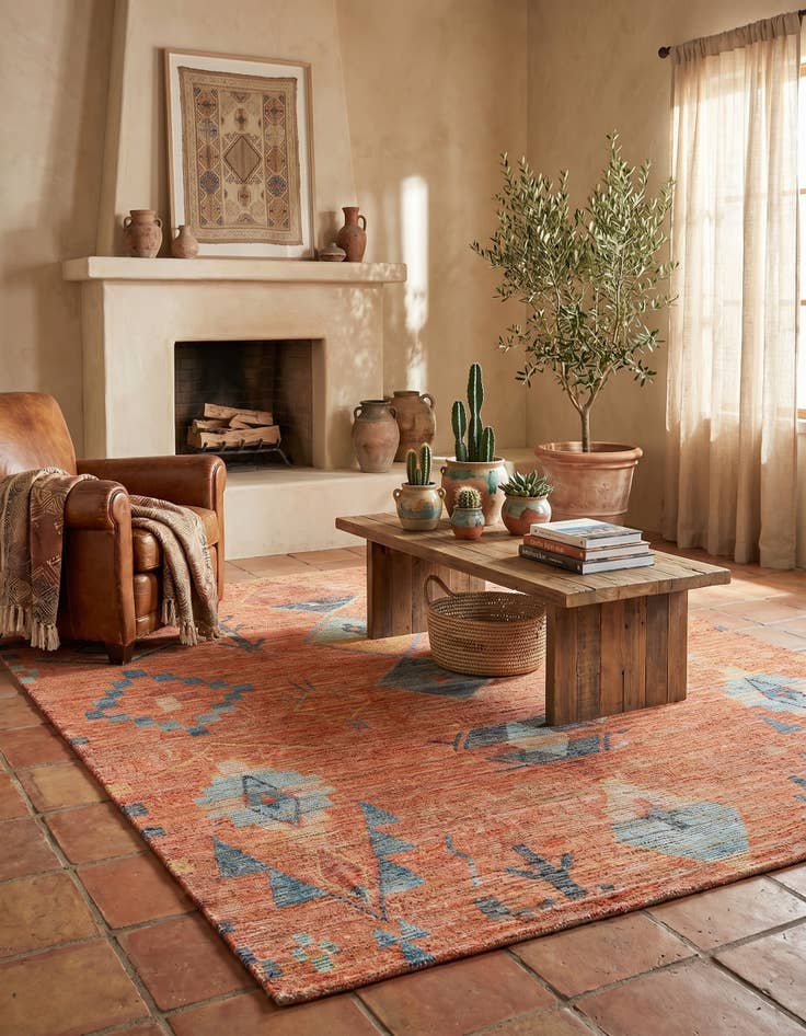 Detail image of 7' 10 x 10' Hand Woven Chenille Jute Rug