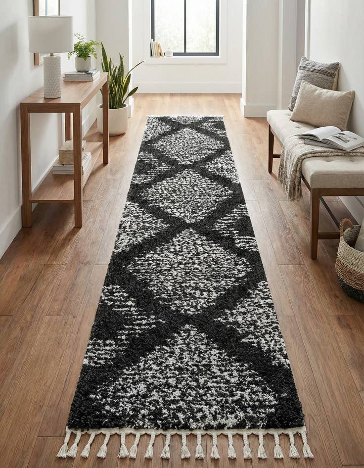 Detail image of 2' 7 x 12' Serenity Shag Runner Rug