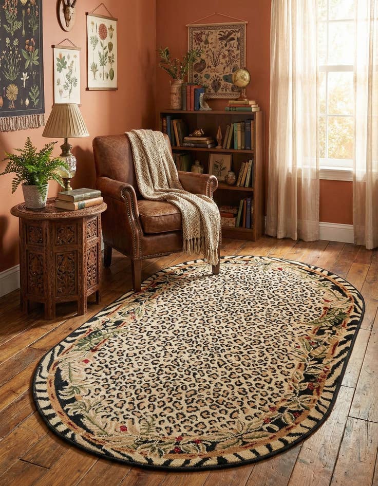 Detail image of 3' x 5' 3 Safari Oval Rug