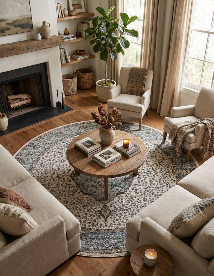 Detail image of 8' x 8' Nyla Round Rug