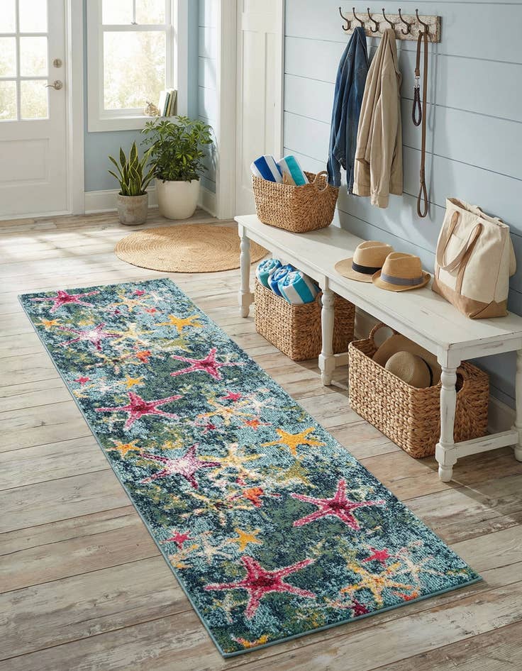 Detail image of 2' 2 x 6' 9 Washable Amalfi Runner Rug