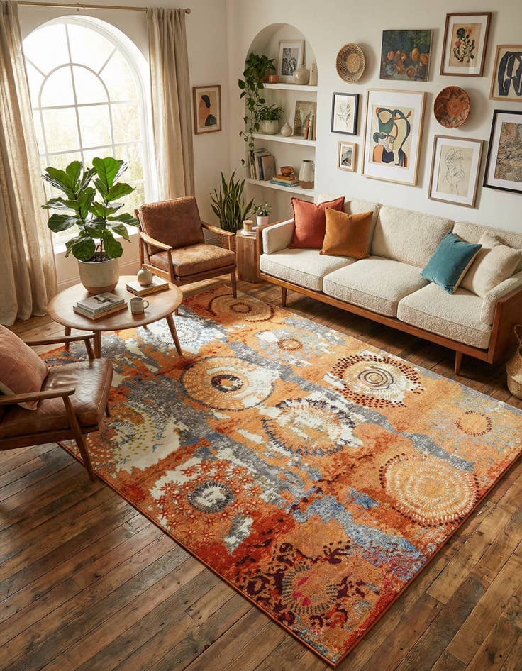 Detail image of 8' x 11' Washable Hyacinth Rug