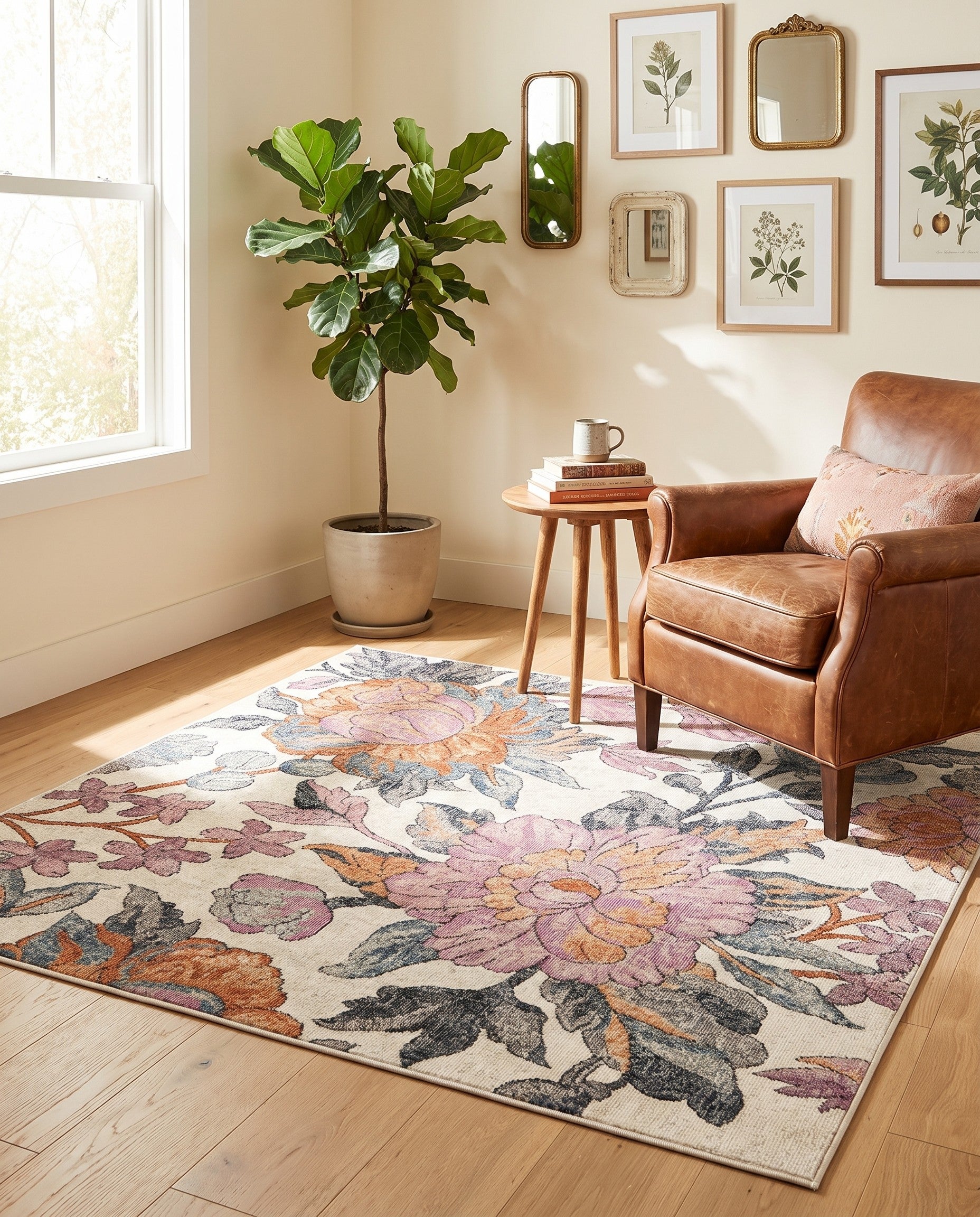 5' x 5' Blossom Square Rug