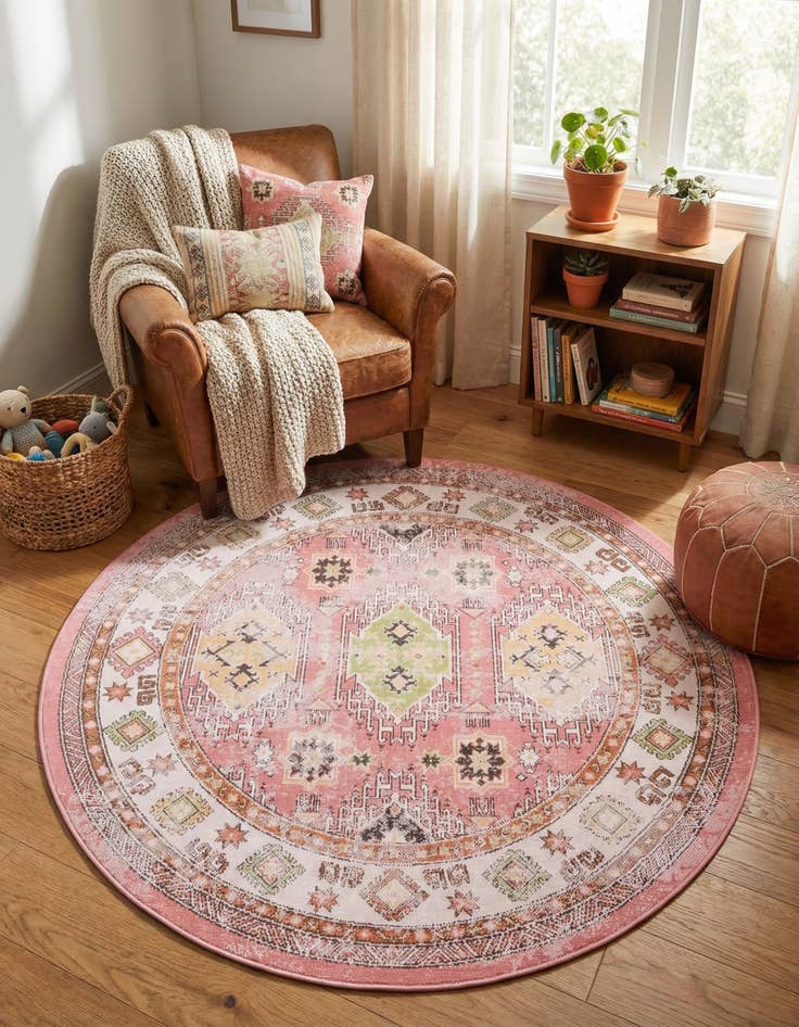 Detail image of 5' 3 x 5' 3 Aarhus Round Rug