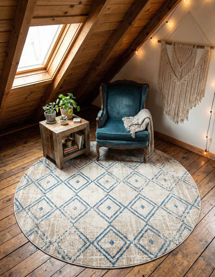 Detail image of 4' 7 x 4' 7 Atlas Round Rug