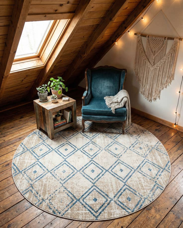 Detail image of 4' 7 x 4' 7 Artemis Round Rug