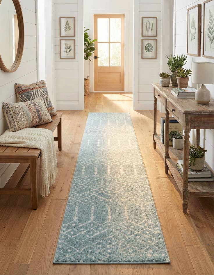 Detail image of 2' x 9' 10 Paxon Trellis Runner Rug