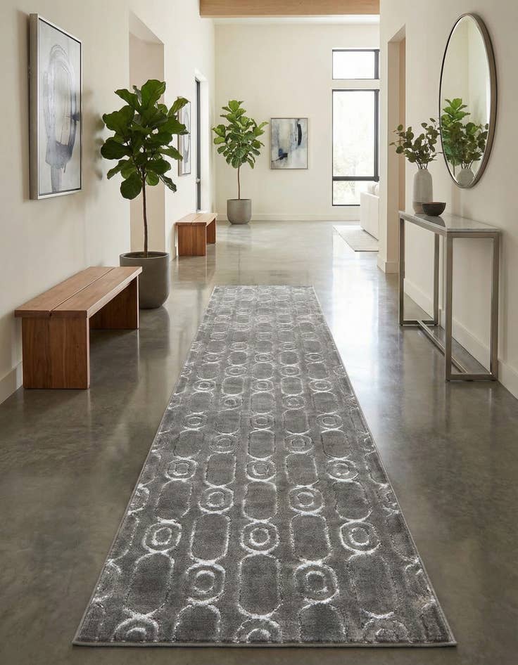 Detail image of 2' 7 x 12' Vogue Geo Runner Rug