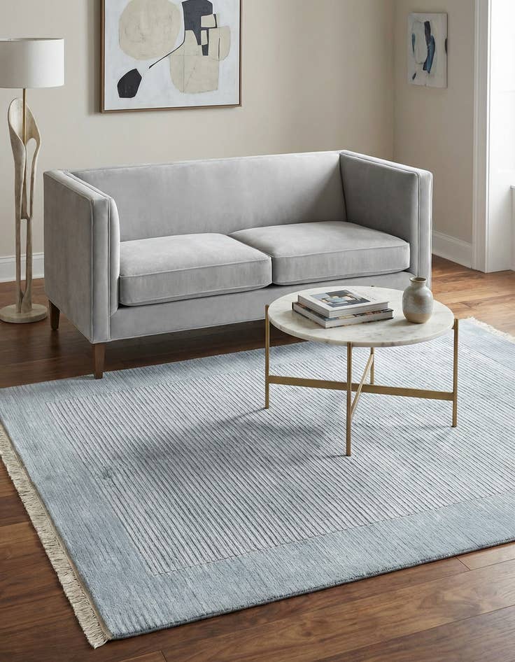 Detail image of 4' 11 x 6' 4 Hand Knotted Darya Wool Rug