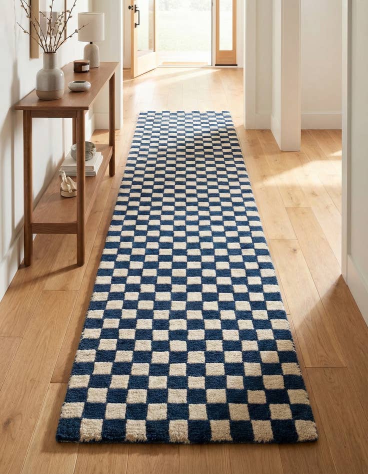 Detail image of  2' x 8' Hand Tufted Wool Runner Rug