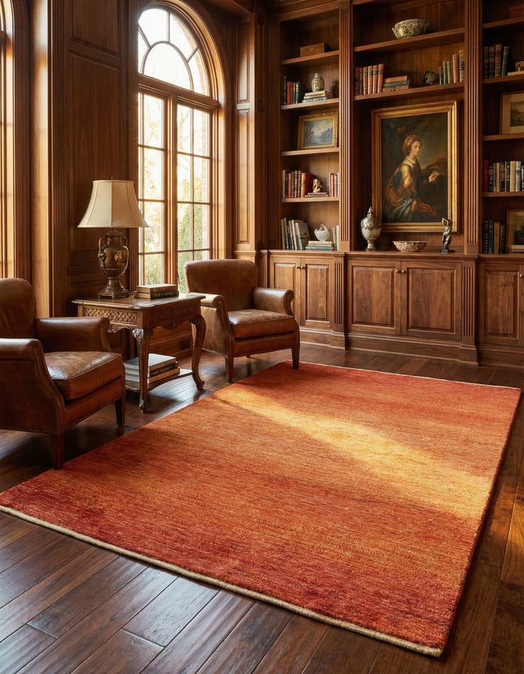 Detail image of 4' 1 x 6' Amaleh Wool Rug