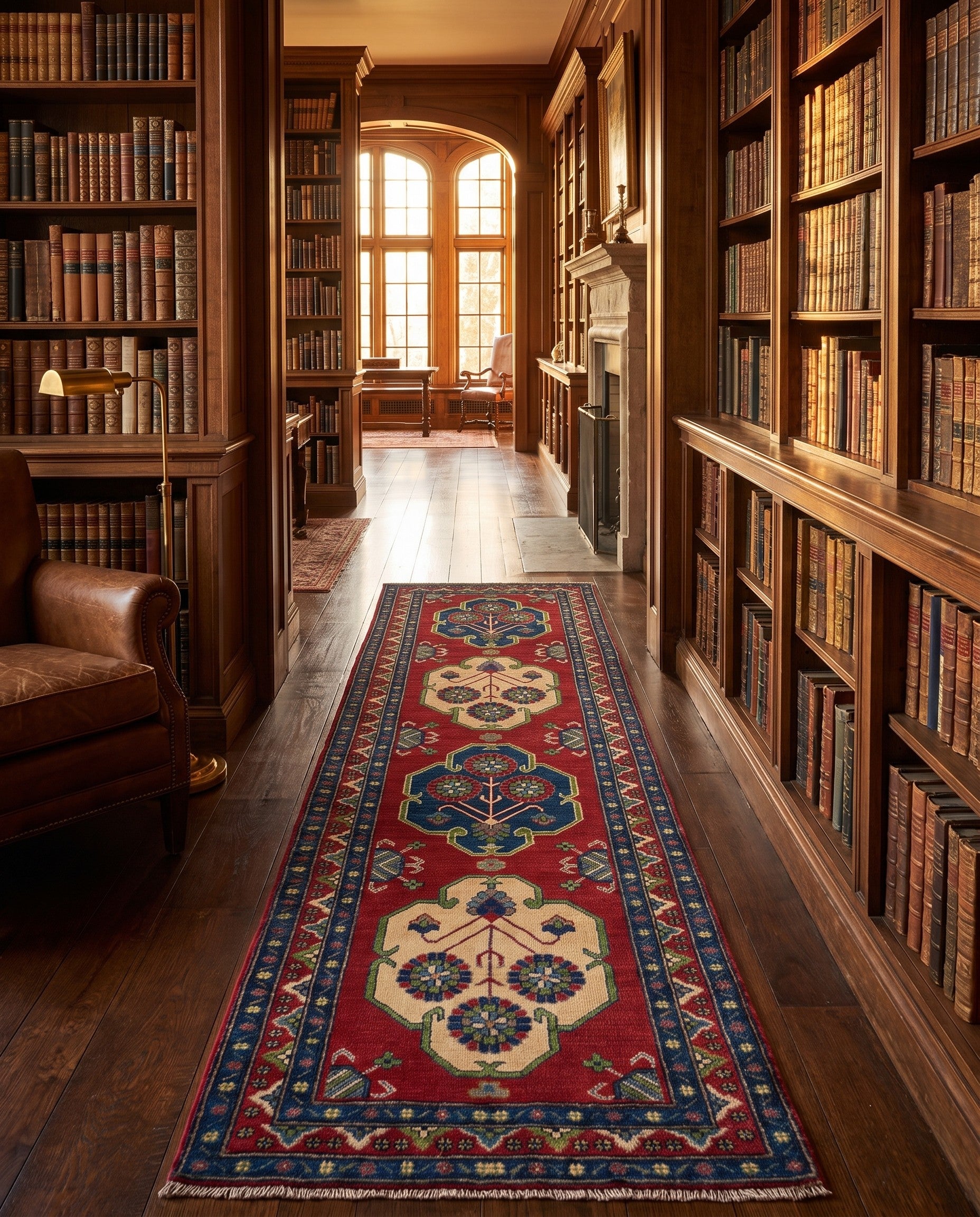 Detail image 3 of 12: 2' 8 x 9' 11 Hand Knotted Kazak Runner Rug