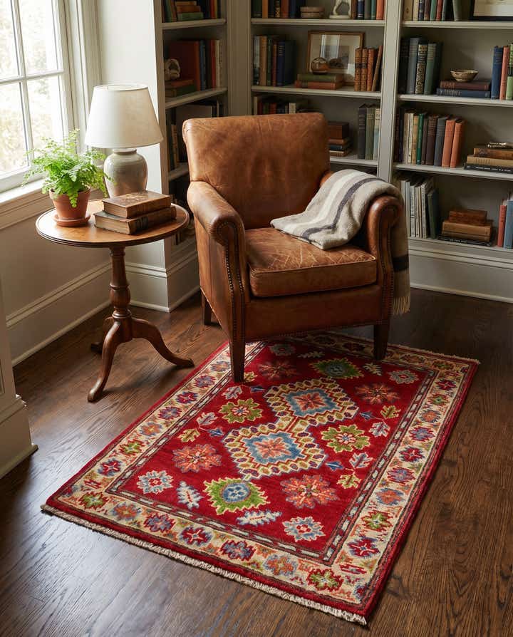 2' 1 x 2' 11 Hand Knotted Kazak Rug
