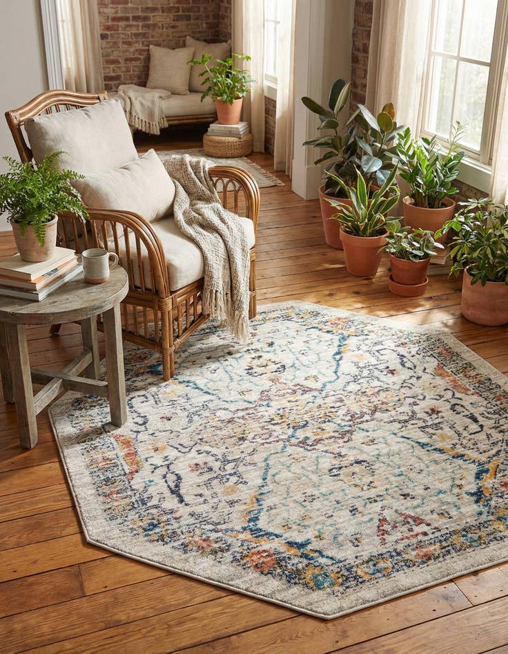 Detail image of 4' x 4' Lola Octagon Rug
