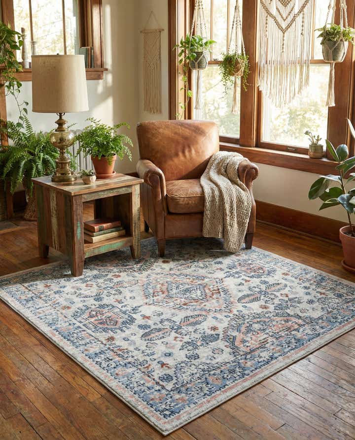 5' 3 x 5' 3 Kamala Washable Square Rug