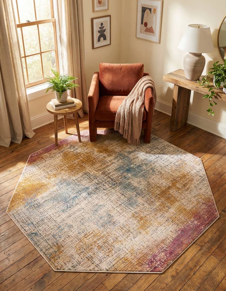 Detail image of 7' 10 x 7' 10 Deepa Octagon Rug