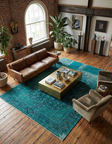 7' 5 x 10' 6 Hand Knotted Ultra Vintage Persian Wool Rug