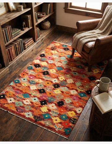 3' 2 x 4' 10 Hand Knotted Balouch Wool Rug