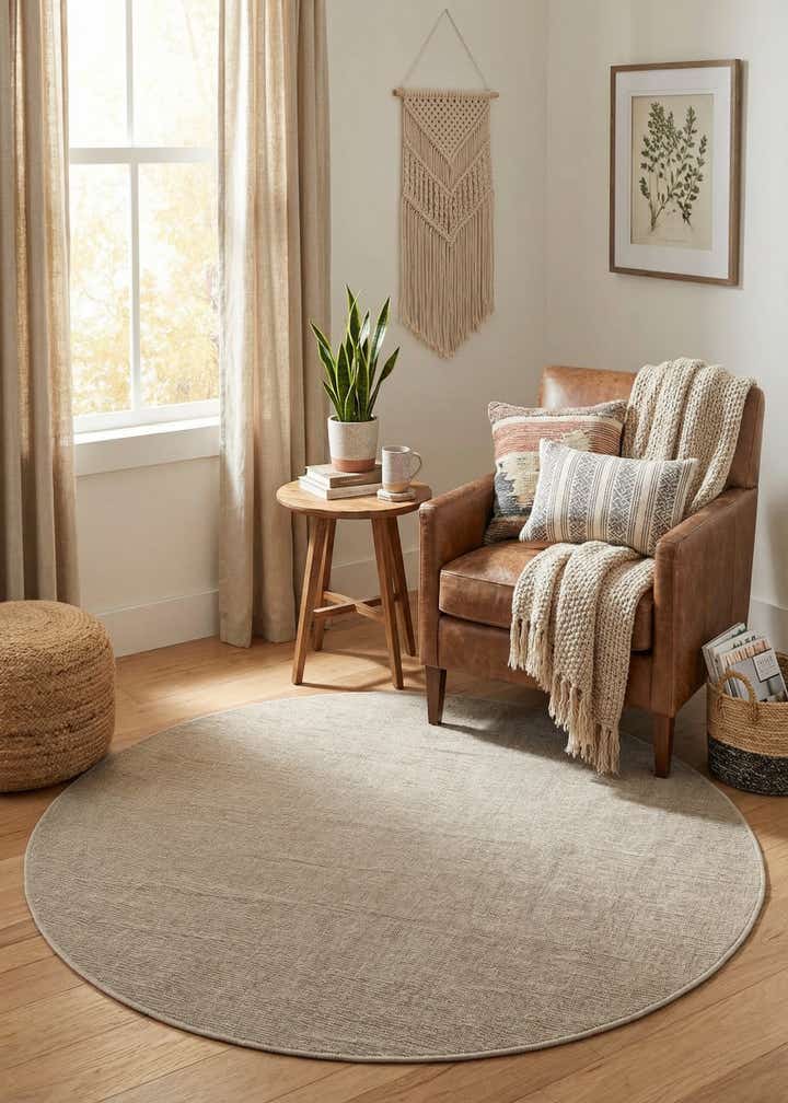 5' 3 x 5' 3 Tribeca Round Rug