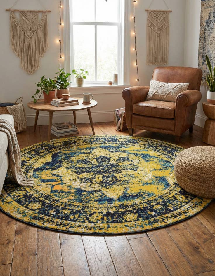 Detail image of 7' x 7' Monte Carlo Round Rug