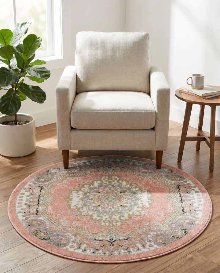 3' 3 x 3' 3 Kamala Washable Round Rug