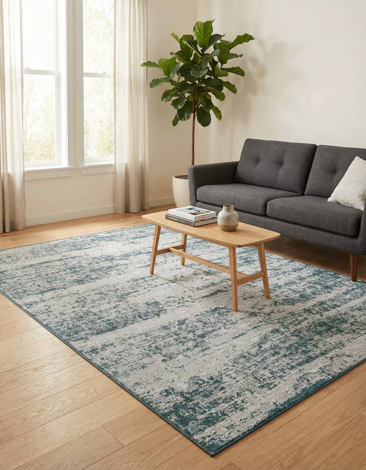 Detail image of 6' x 9' Easy-Clean Modern Indoor / Outdoor Rug