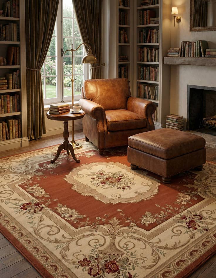 Detail image of 10' x 10' Chateau Square Rug