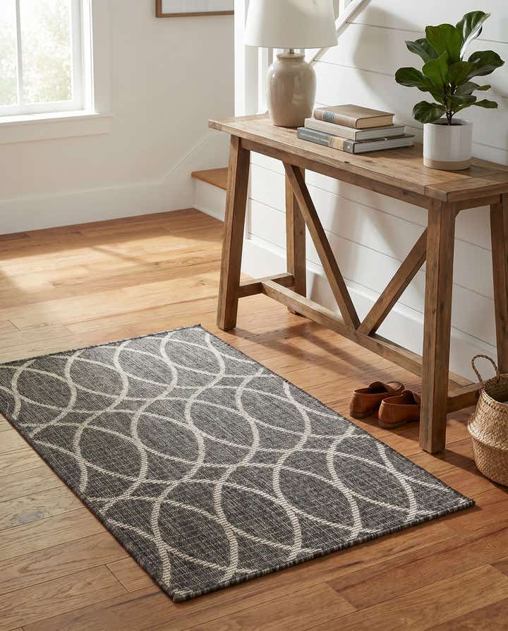 2' x 3' Easy-Clean Trellis Indoor / Outdoor Rug