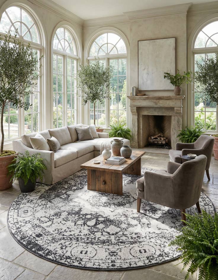 Detail image of 12' x 12' Venice Round Rug