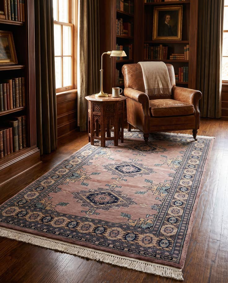 Detail image of 4' 4 x 7' 1 Hand Knotted Bokhara Oriental Rug