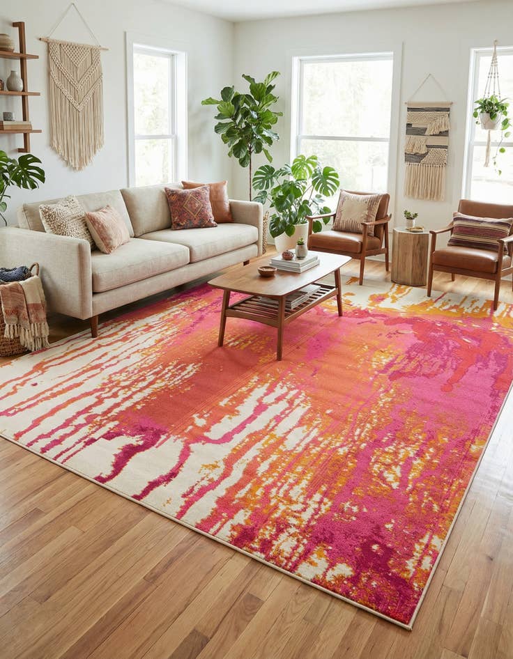 Detail image of 9' x 12'  Washable Casablanca Rug