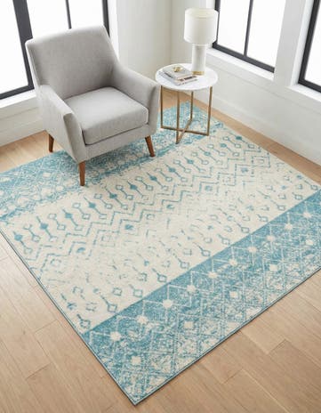 6' x 6' Moroccan Trellis Square Rug
