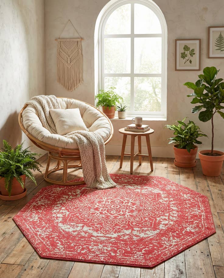 Detail image of 5' 3 x 5' 3 Arlington Octagon Rug