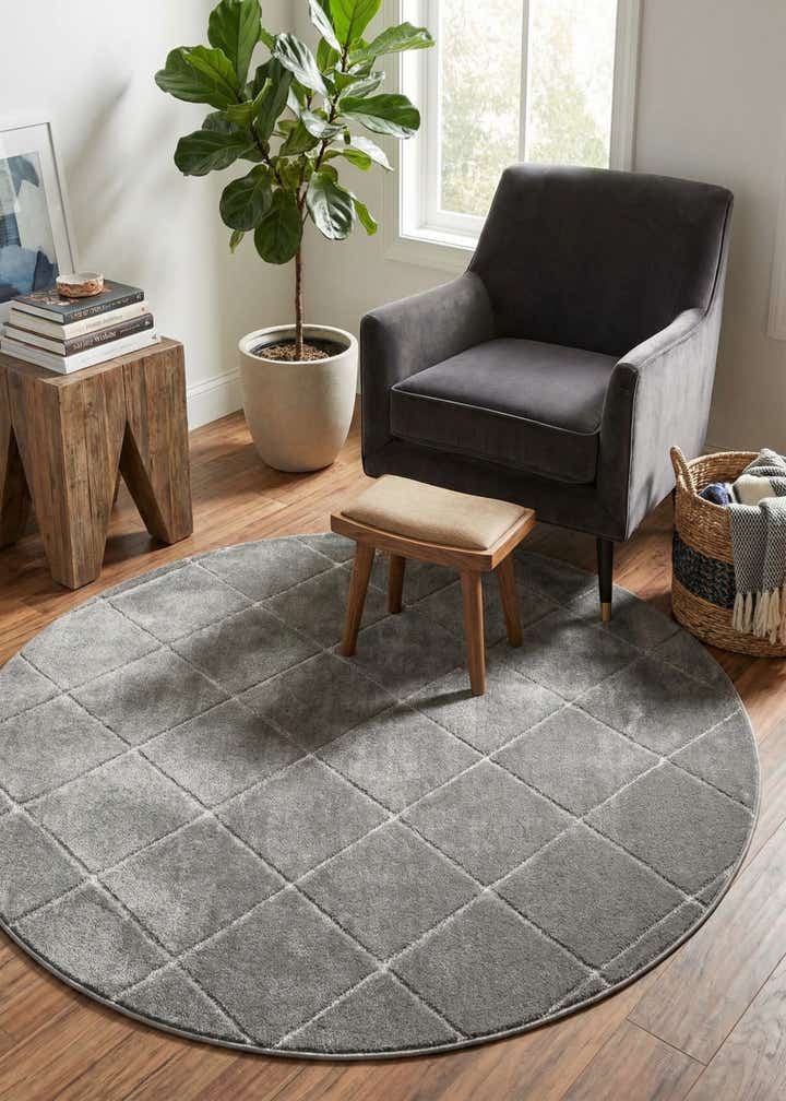 6' x 6' Vogue Geo Round Rug
