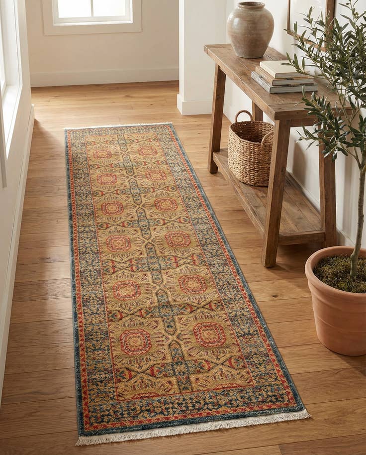 Detail image of 2' 7 x 10' Mamluk Runner Rug