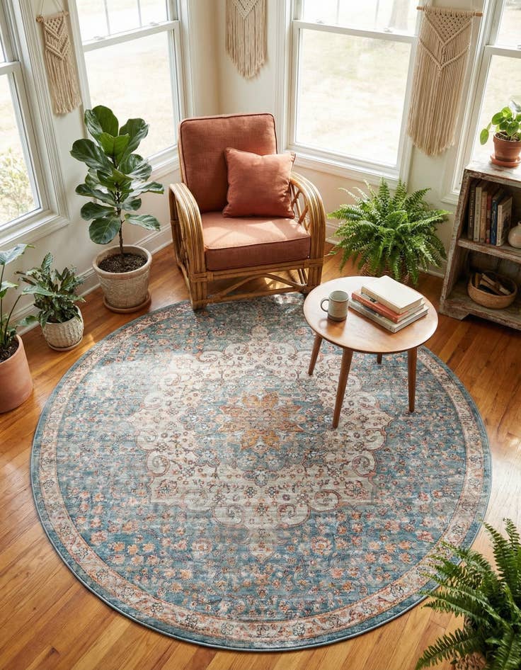 Detail image of 6' x 6' Newport Round Rug