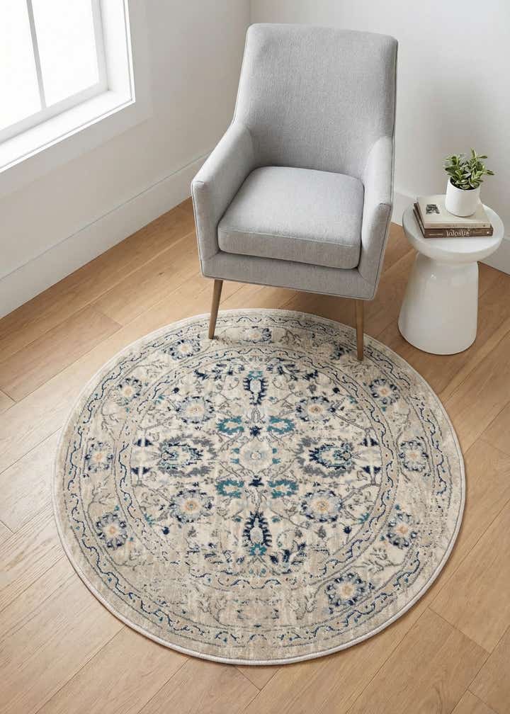 3' 3 x 3' 3 Dahlia Round Rug