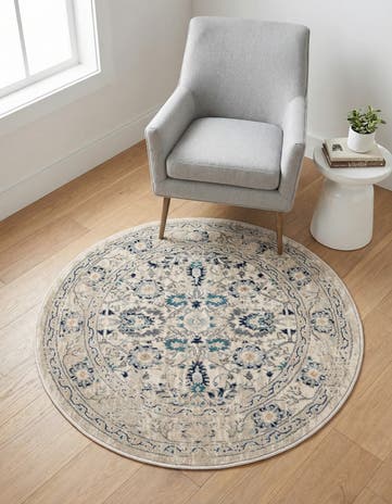 3' 3 x 3' 3 Dahlia Round Rug