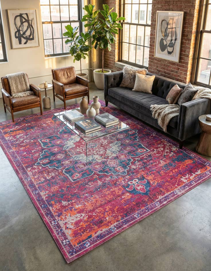 Detail image of 7' 10 x 10'  Washable Renaissance Rug