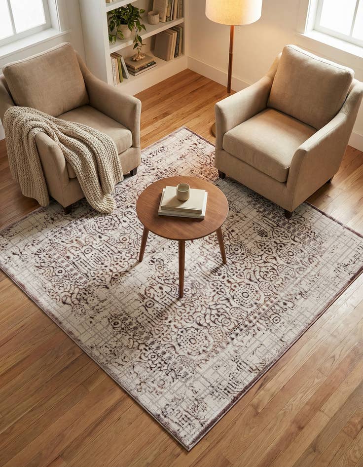 Detail image of 5' 3 x 5' 3 Derbyshire Square Rug