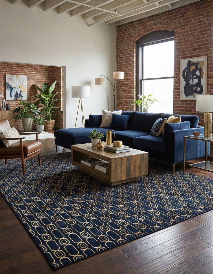 Detail image of 10' x 13' Vogue Geo Rug