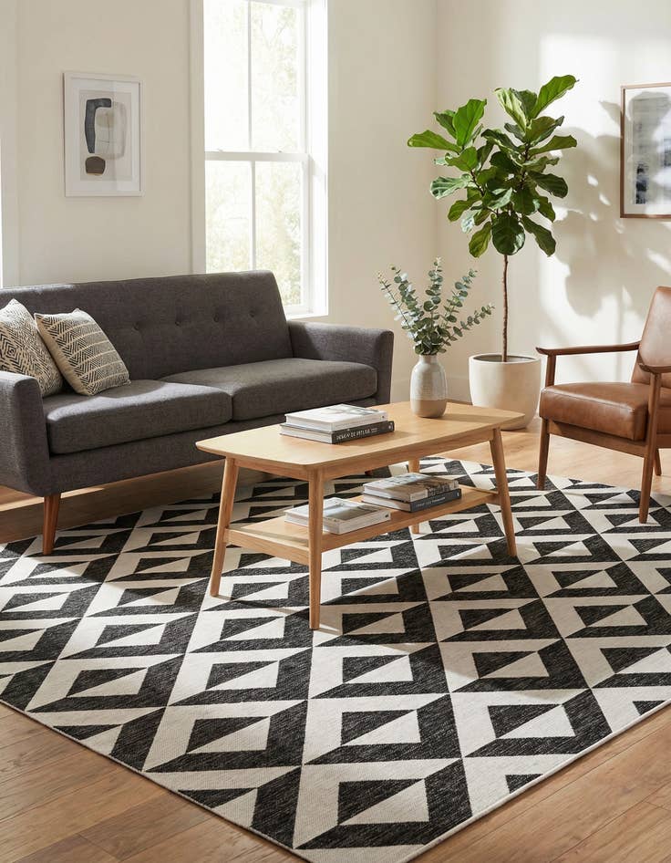 Detail image of 10' x 10'  Washable Jill Zarin Napa Indoor / Outdoor Square Rug