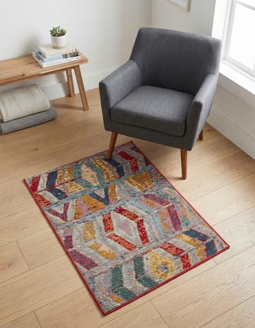 2' x 3' Easy-Clean Modern Indoor / Outdoor Rug