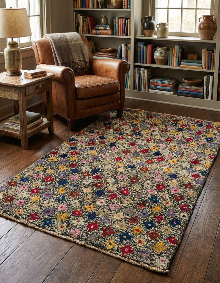 Detail image of 3' 2 x 5' Hand Knotted Balouch Wool Rug