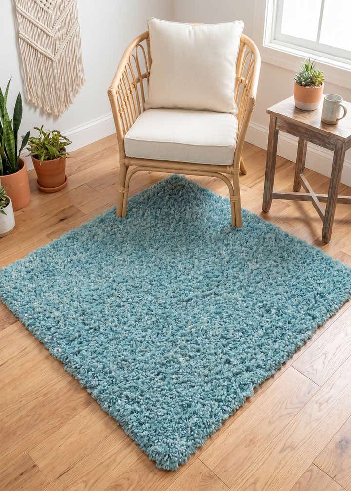 3' x 3' Zermatt Shag Square Rug