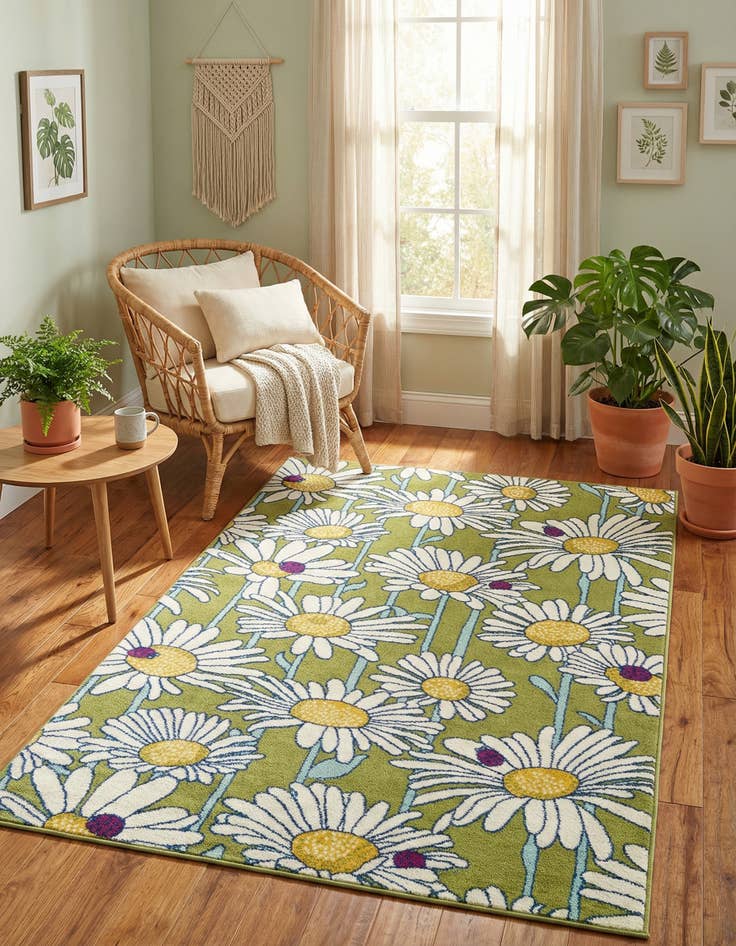 Detail image of 5' 3 x 8' Bloom Rug