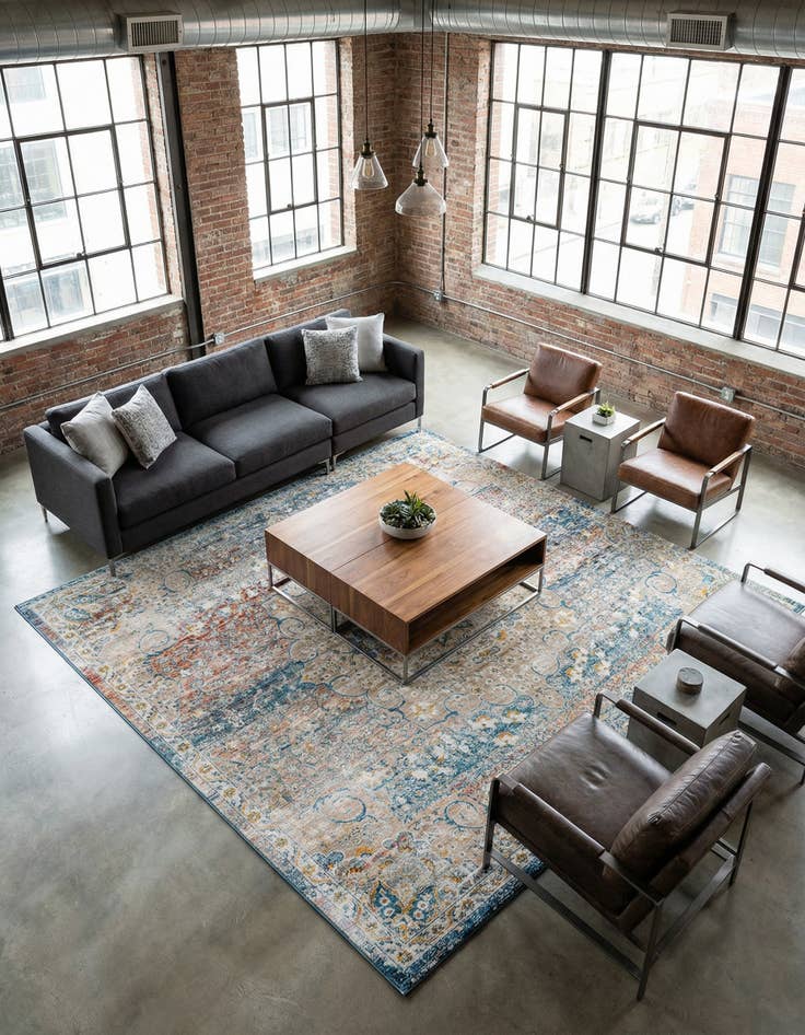 Detail image of 8' x 8' Newport Square Rug