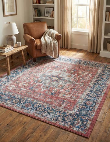 7' 10 x 7' 10 Washable Yara Square Rug
