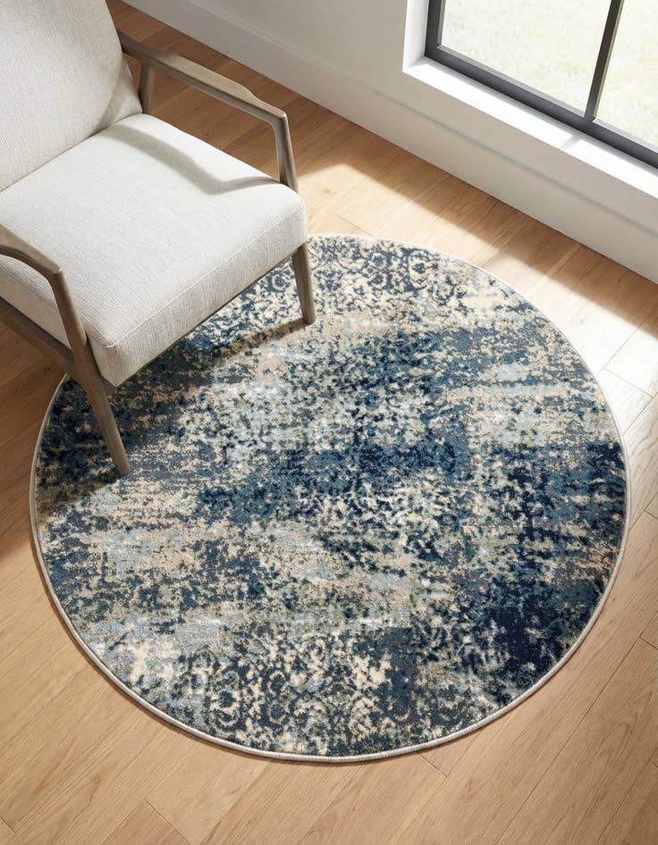 Detail image of 3' 3 x 3' 3 Ethereal Round Rug